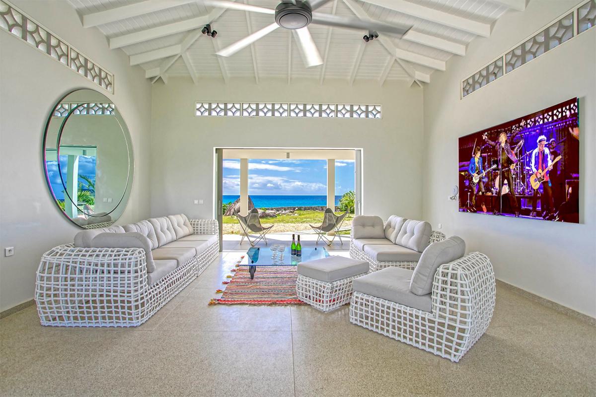 Villa rental St Martin - Living room